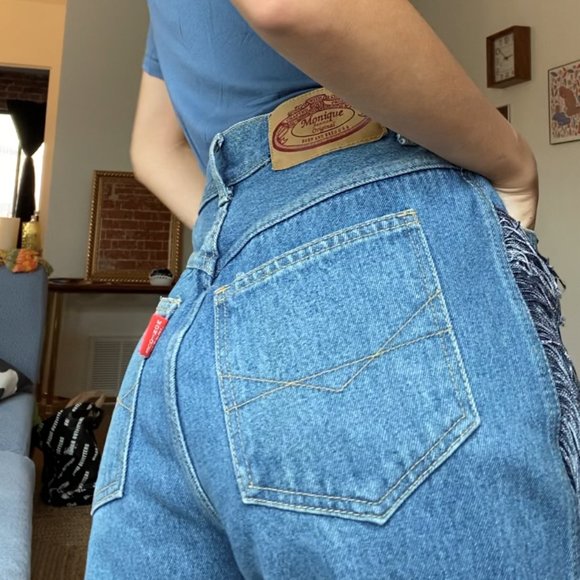 Vintage Cowgirl Fringe Pants with Stars - Picture 2 of 7